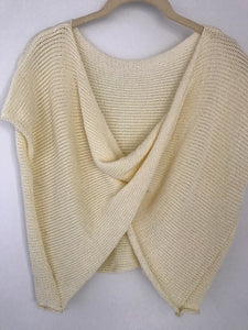 Bamboo Hand Knit Cream Color