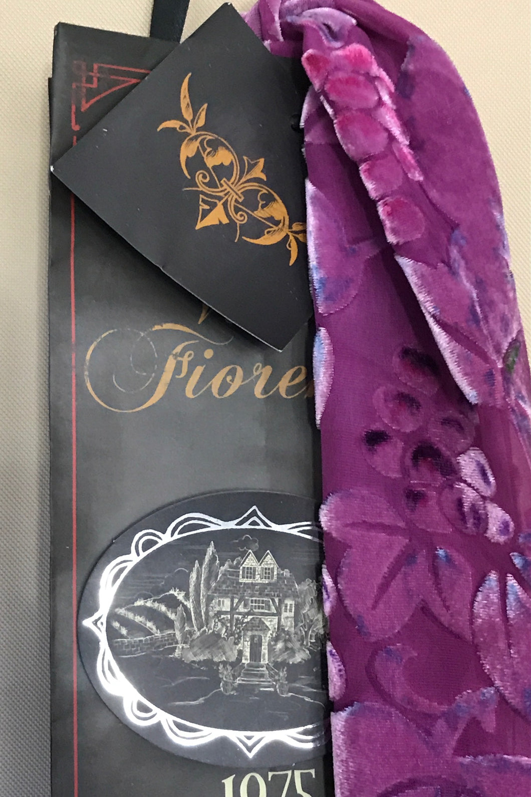 SOLD Silk Velvet Scarf  -  Know any Women Who Wine? - Raspberry- Purple Color