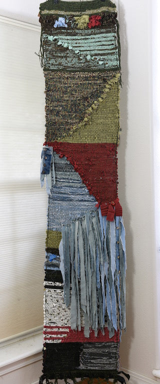 SOLD Cottagecore Handwoven Rag Rug - Family History in Textiles - The Story